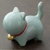 chats en céramique-Bleu céladon craquelé – Céladon bleu craquelé