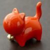 chats en céramique-Orange vif – Orange vif
