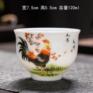 Motif traditionnel de coq, style chinois raffiné-1