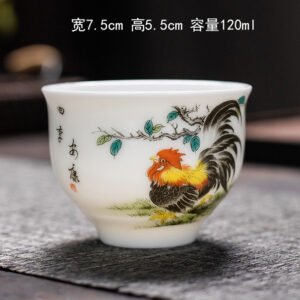Motif traditionnel de coq, style chinois raffiné-3