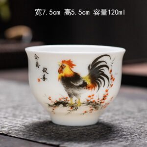 Motif traditionnel de coq, style chinois raffiné-2